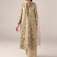 Iznik spring summer Pistachio Green Embroidered Lawn 3 Piece stitched Suit (SS-07)