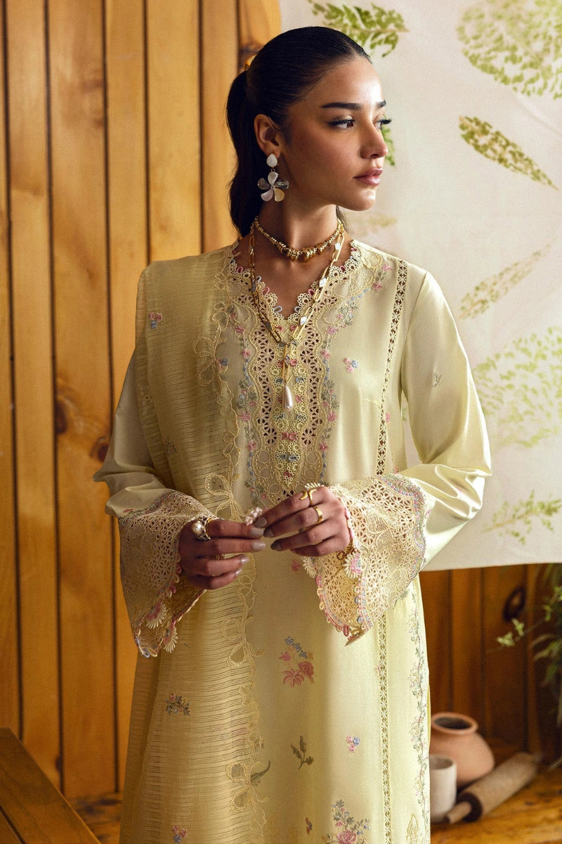 Qalamkar Qlinekari Inlays – Chikankari Embroidered Lawn Ready to Wear (DC #04)