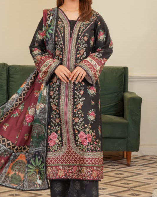 Hayat Luxury Printed 3 Piece Stitched Suit