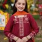 Garnet Embroidered Lawn Stitched 3 Piece Suit (Cherry Berry) | Summer Collection 2026