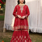 Garnet Embroidered Lawn Stitched 3 Piece Suit (Lush blush) | Summer Collection 2026