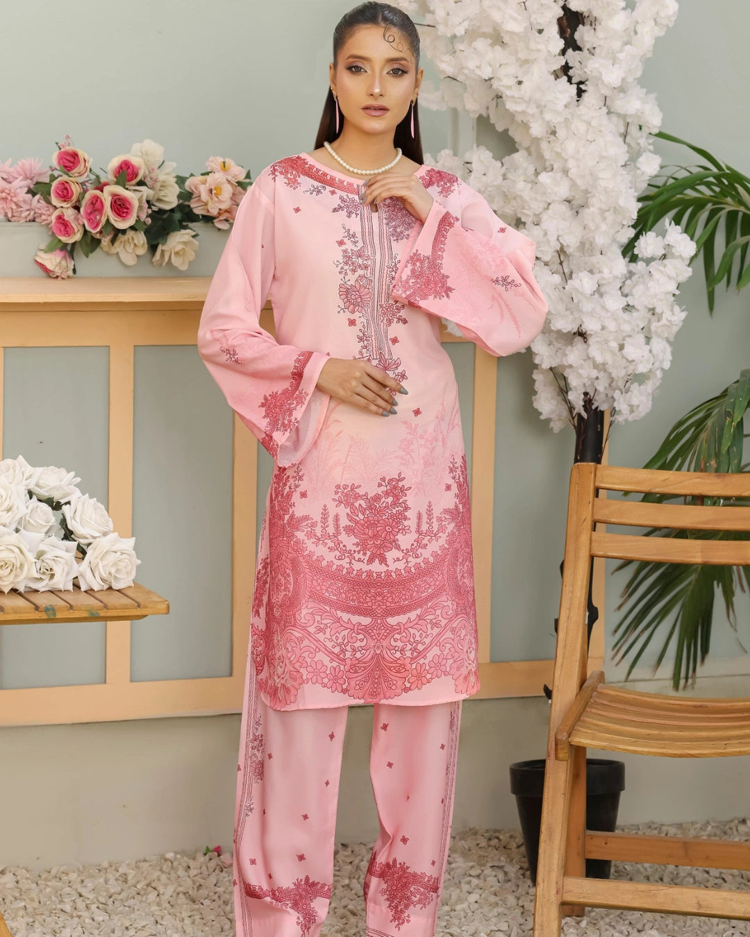 Amna Khurram Lawn Printed Co-Ord Set _1A8 – Ready to Wear