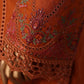 HZ Muse-Embroidered 3 Piece Outfit Stitched Suite OCHRE (CSE-3P-214)