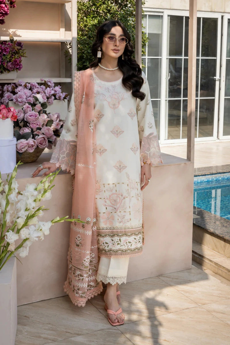 Rangrasiya Miraal | Paste Print Lawn Embroidered Ready-to-Wear Suit