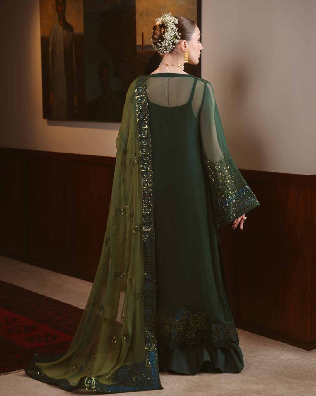 Elaya by Nureh Embroidered Luxury Chiffon Unstitched 3 Piece Suit (NEL-93)
