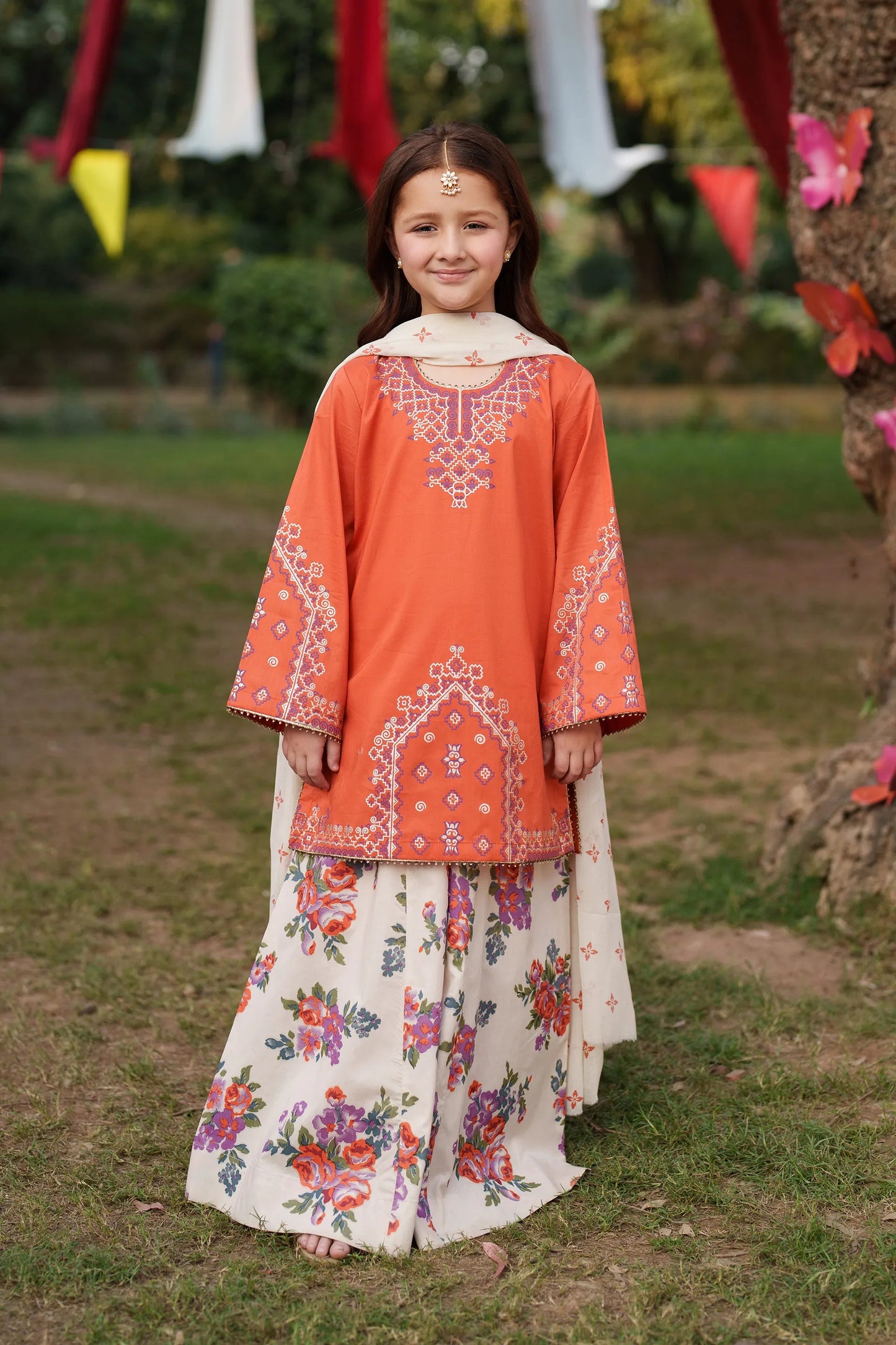 Garnet Embroidered Lawn Stitched 3 Piece Suit (Pixie) | Summer Collection 2026