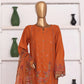 HZ Muse-Embroidered 3 Piece Outfit Stitched Suite OCHRE (CSE-3P-214)