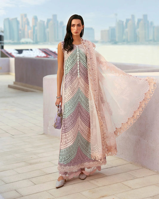 MARIA B LUXURY 3 Piece Embroidered Lawn Suit (Unstitched)