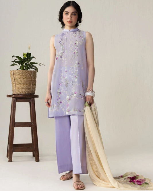 Coco By Zara Shahjahan Embroidered Lawn 3-Piece Unstitched Suit (Yura-3B)