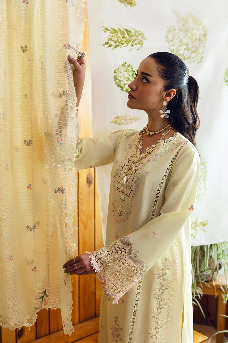Qalamkar Qlinekari Inlays – Chikankari Embroidered Lawn Ready to Wear (DC #04)