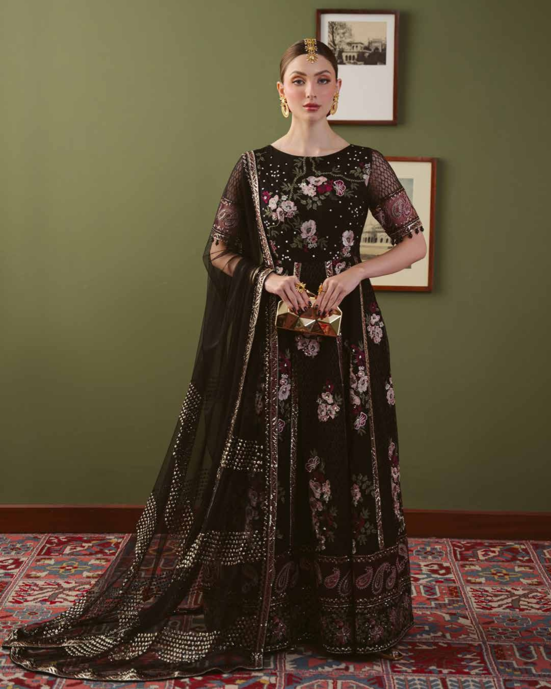 Elaya by Nureh Embroidered Luxury Chiffon Unstitched 3 Piece Suit (NEL-95)