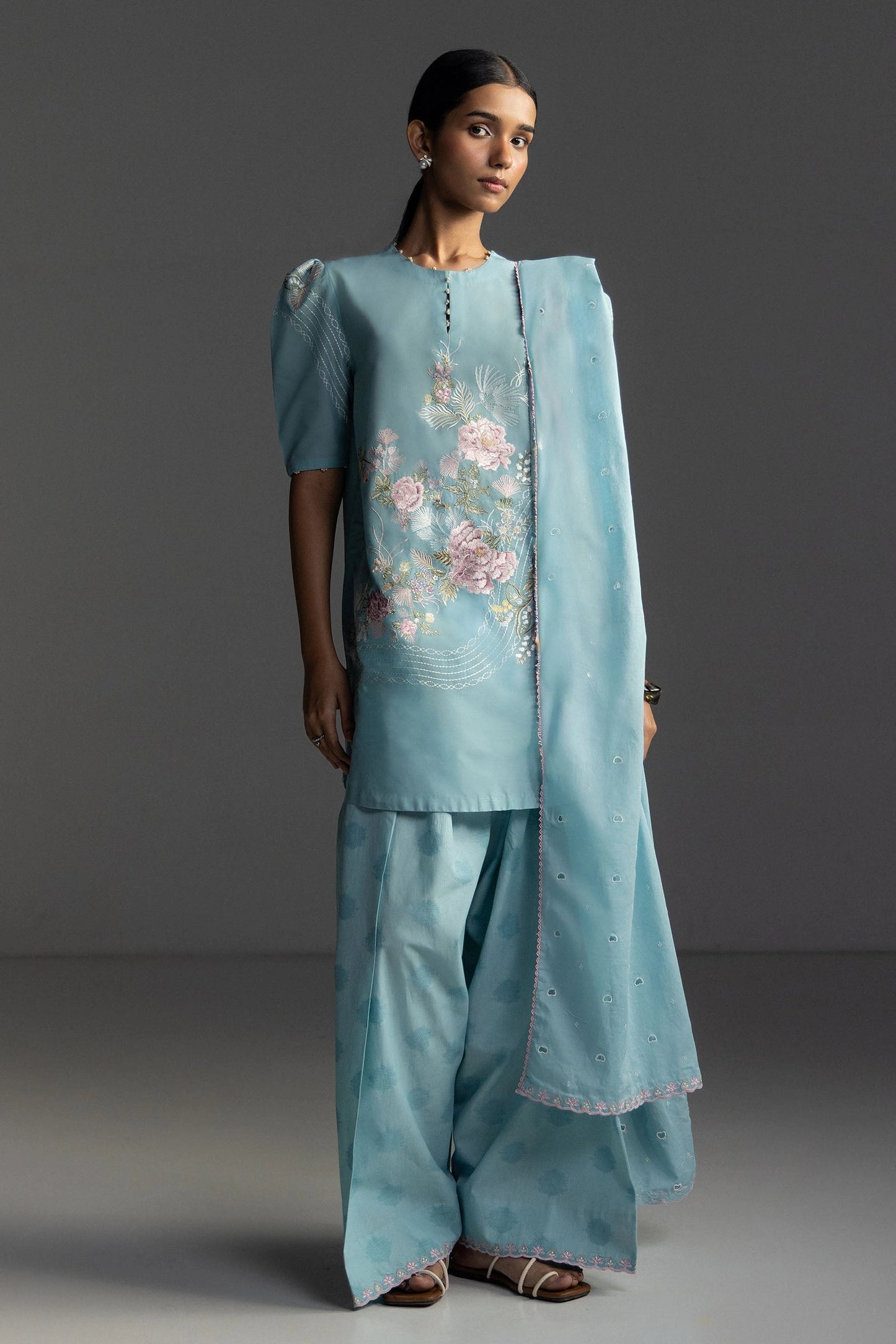 Coco By Zara Shahjahan Lawn 2026 – 3-Piece Embroidered Lawn Suit (Unstitched)EVIA-9B