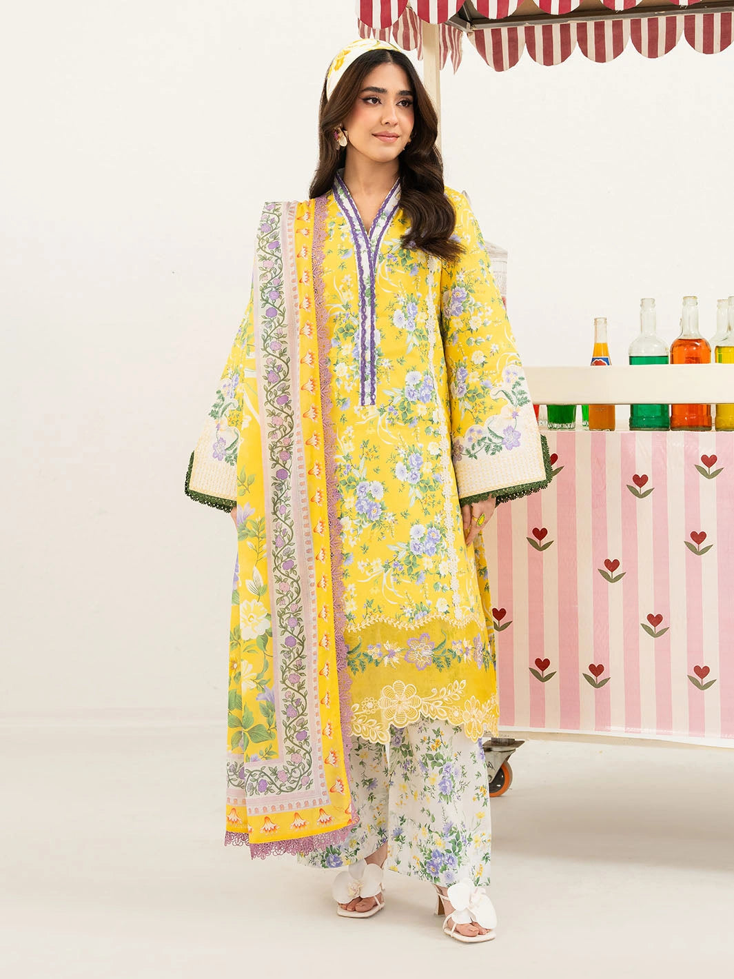 Annaya by Mahnur | Embroidered Lawn Unstitched 3-Piece Suit A-016