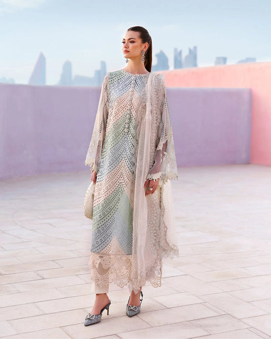 MARIA B LUXURY 3 Piece Embroidered Lawn Suit (Unstitched)