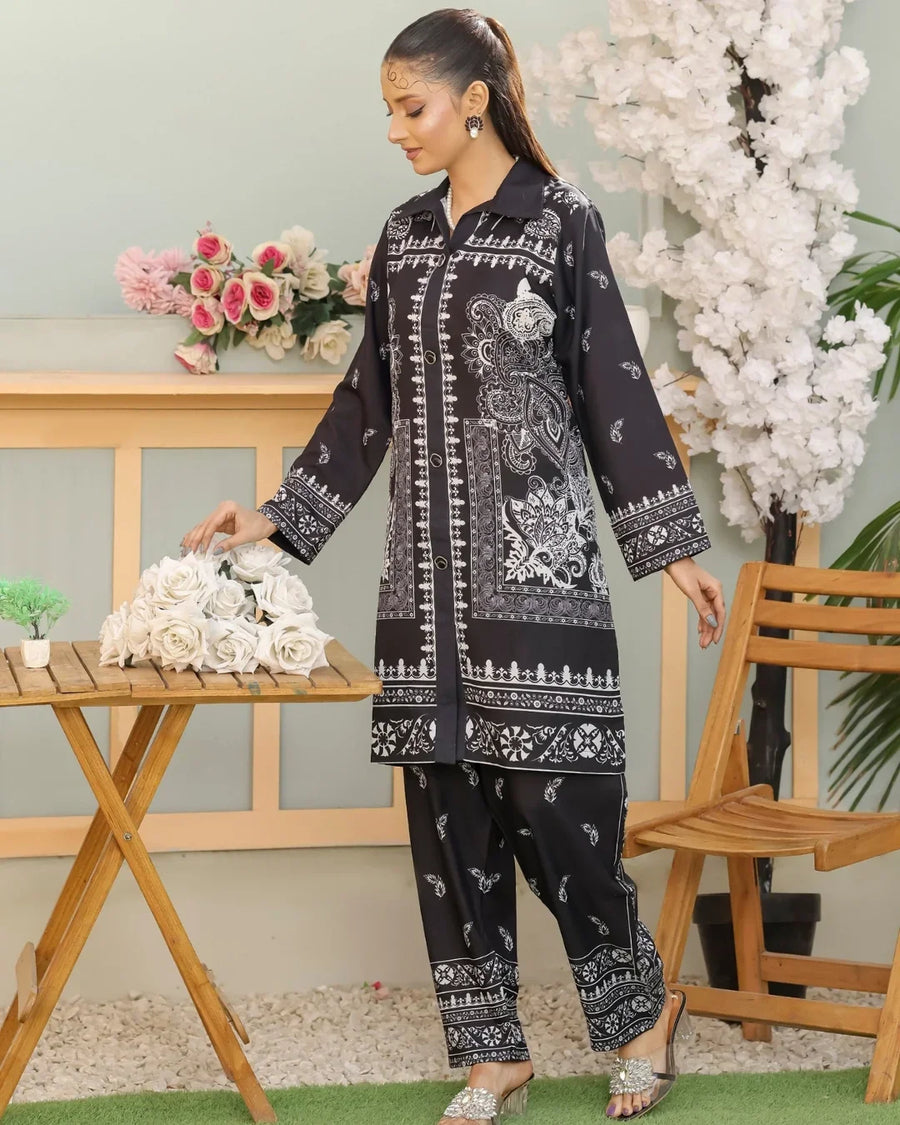 Amna Khurram Lawn Printed Co-Ord Set _1A9 – Ready to Wear