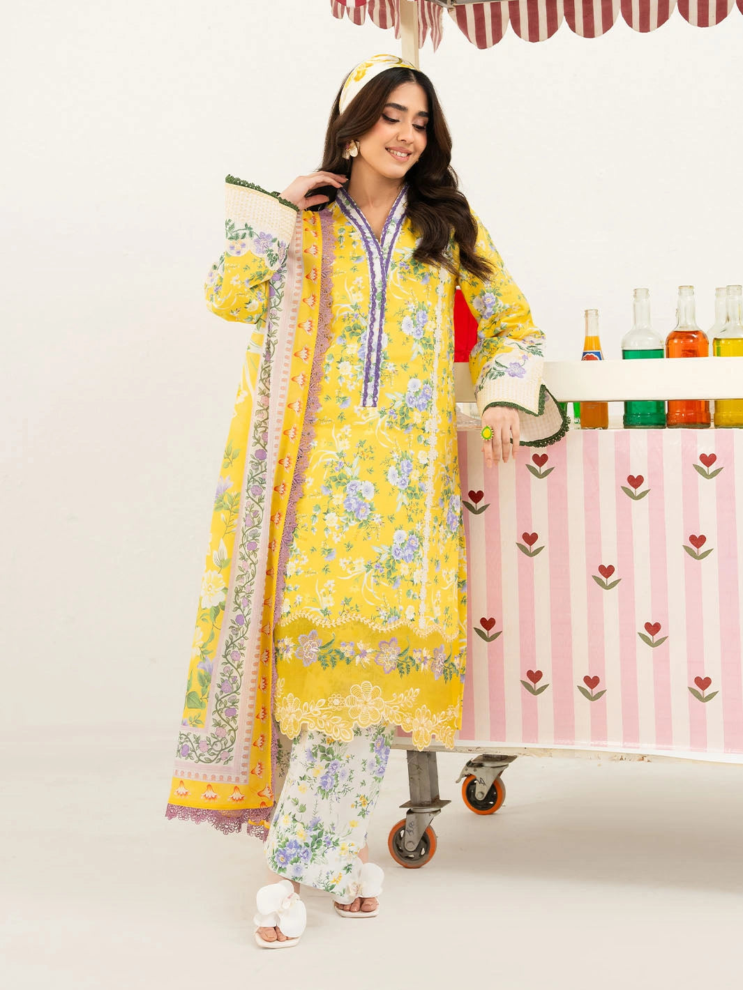 Annaya by Mahnur | Embroidered Lawn Unstitched 3-Piece Suit A-016