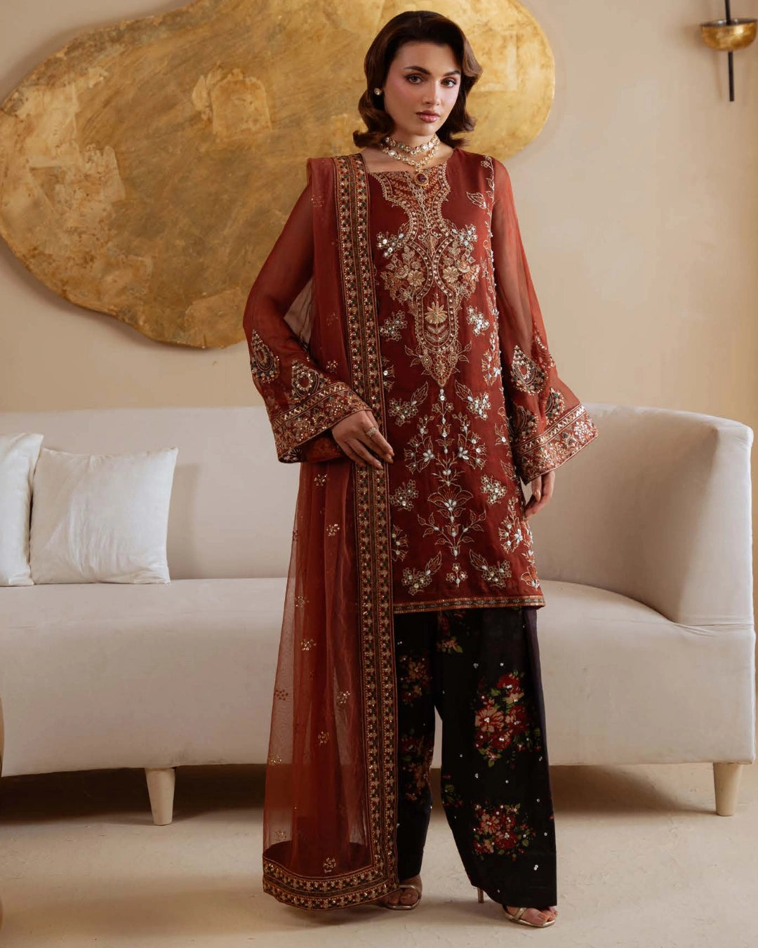 Amaya by Nureh AM-35| A Festive Masterpiece of Luxury & Elegance | Unstitched