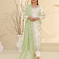 Tawakkal Embroidered Bamber Chiffon Suit With La Bella Viscose Jacquard Trouser D-005