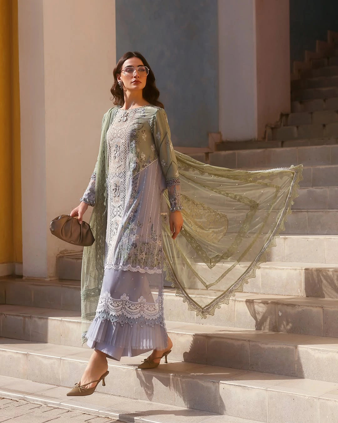 MARIA B LUXURY 3 Piece Embroidered Lawn Suit (Unstitched)