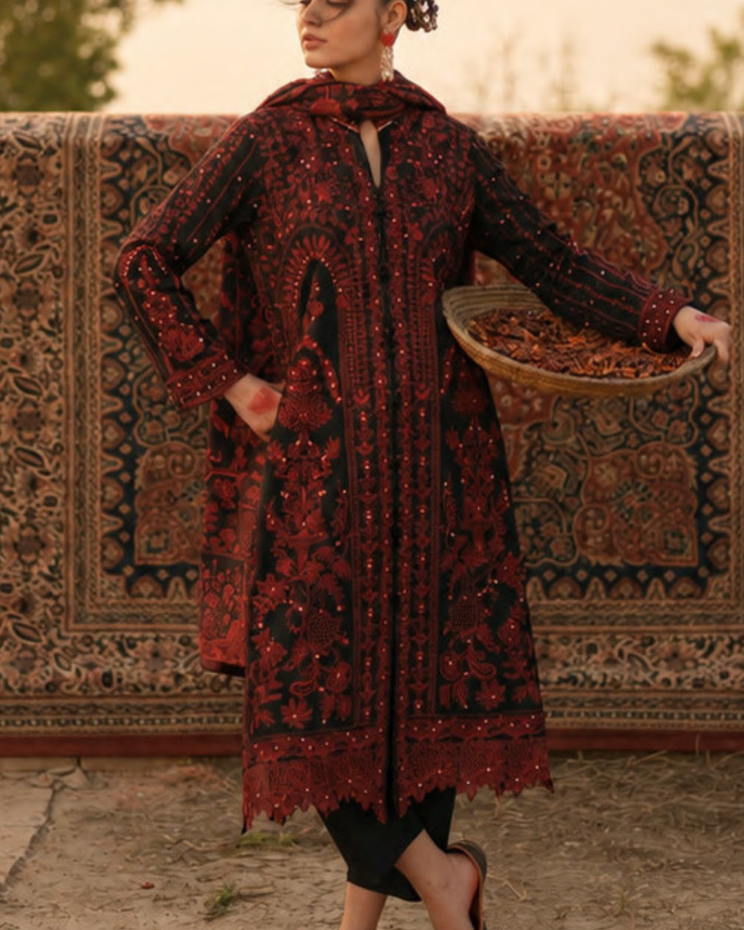 Casualite - Embroidered Lawn Stitched 3 Piece Suit (AUREVINE)