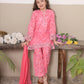 Shanzey Embroidered Lawn Stitched 3 Piece Suit - SHK-5305 (Fuchsia) |Summer Collection 2026