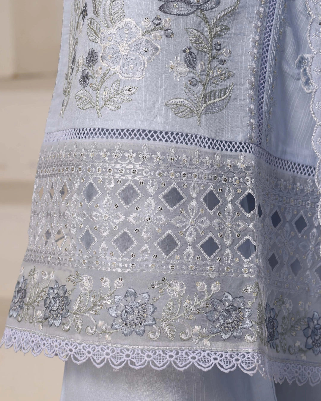 Sadabahar Luxury Embroidered Lawn Stitched 3-Piece Suit | Festive Collection