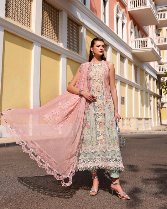 MARIA B LUXURY 3 Piece Embroidered Lawn Suit (Unstitched)