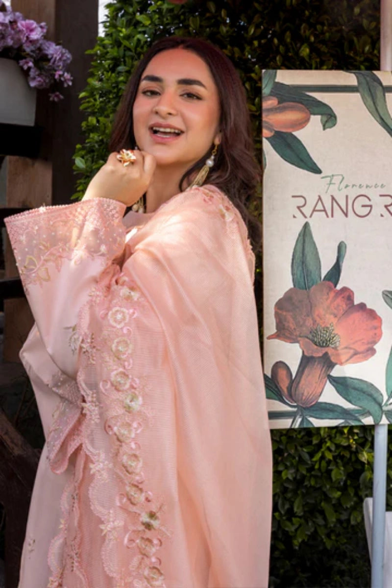 Rangrasiya Eshal | Dyed Lawn Embroidered Ready-to-Wear Suit