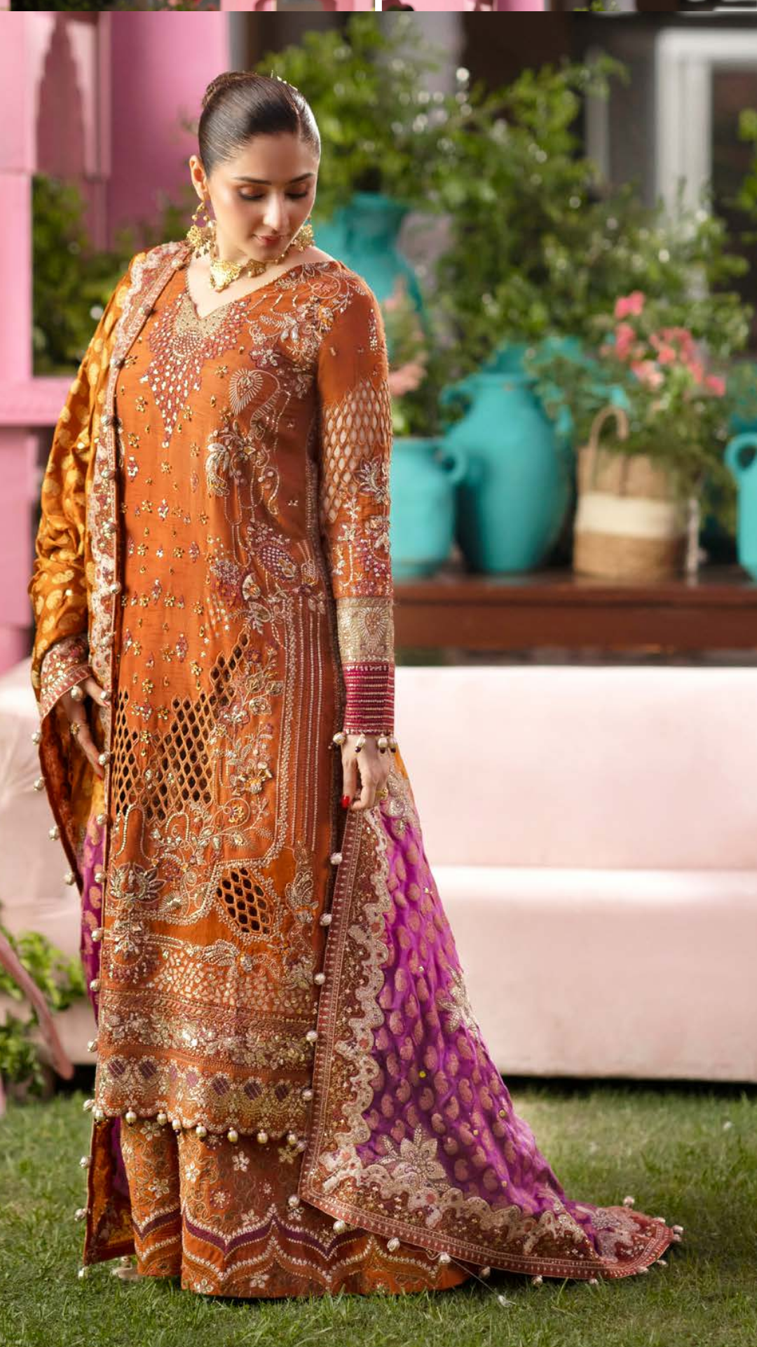 Nureh Jhoomro Embroidered Unstitched 3 peice Luxury Formals suite 2026 (NL-98)