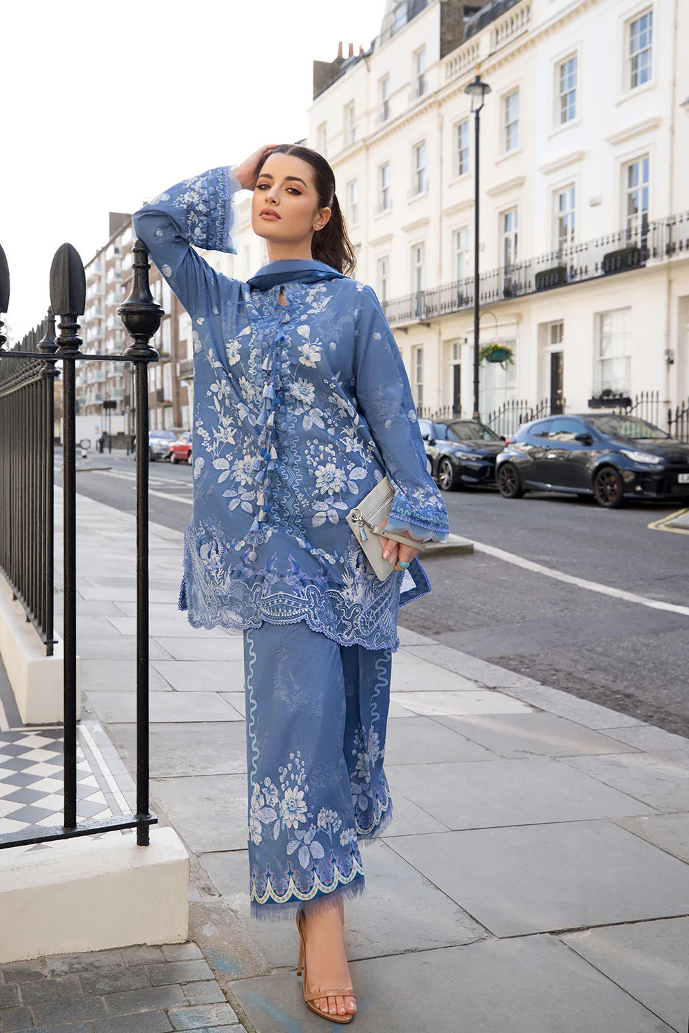 Sobia Nazir Printed Lawn 3 Piece Unstitched Suit with Chiffon Dupatta (SNP26-1A)