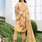 MariaB MBasics-Embroidered Lawn 3 Piece Unstitched Suit with Chiffon Dupatta (D4B)