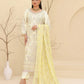 Tawakkal Embroidered Bamber Chiffon Suit With La Bella Viscose Jacquard Trouser D-001