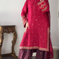 Luxury Viscose Embroidered 3PC Suit with Farshi Shalwar