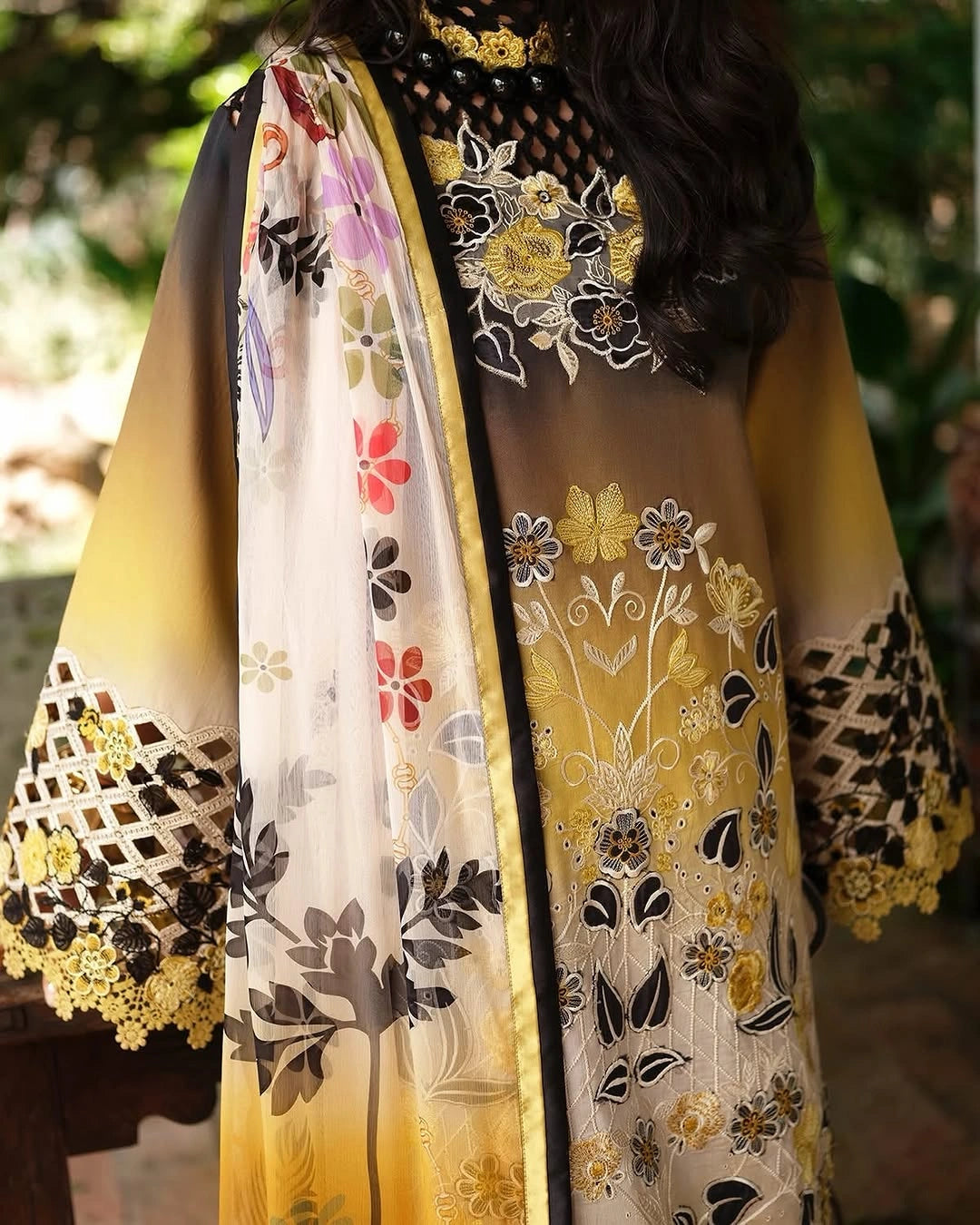 Mushq A Moi Luxury Lawn ’26 | Embroidered 3-Piece Unstitched Suit (Timeless Charm)