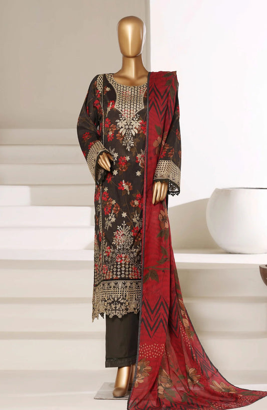 Sadabahar Signature Embroidered Lawn Stitched 3-Piece Suit – D-01 | Festive Collection