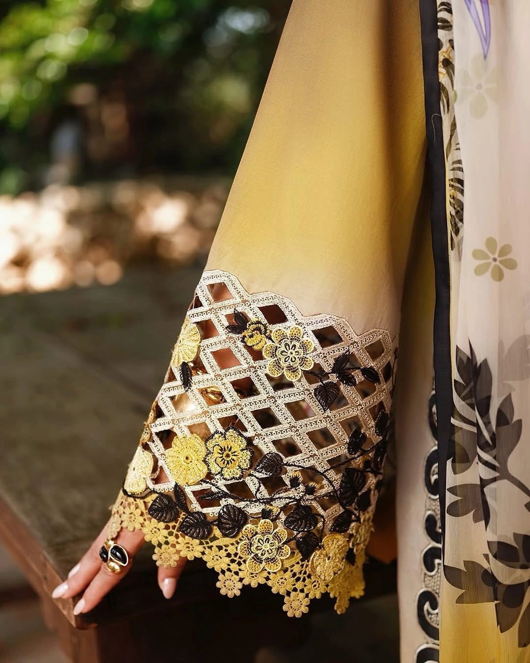 Mushq A Moi Luxury Lawn ’26 | Embroidered 3-Piece Unstitched Suit (Timeless Charm)