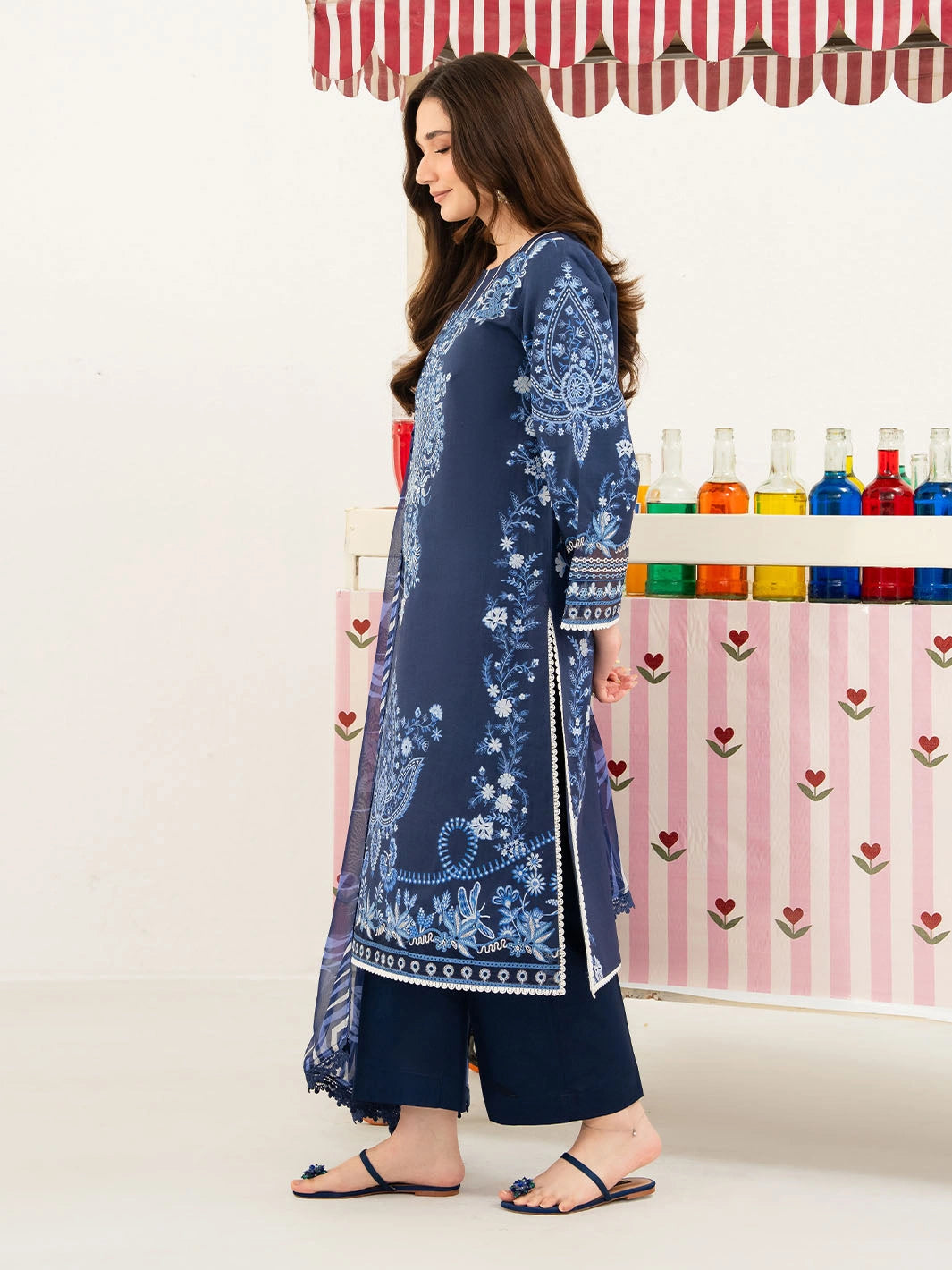 Annaya by Mahnur |  Embroidered Lawn Unstitched 3-Piece Suit A-018
