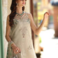 Noor Luxe Chikankari 3-Piece Unstitched Lawn Embroidered Suit (D6 - A)