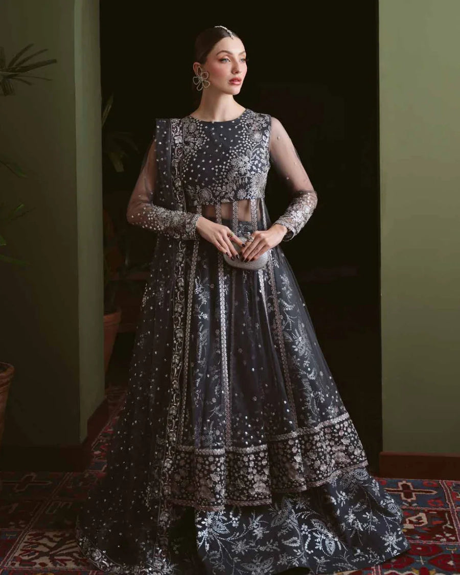Elaya by Nureh  Embroidered Luxury Chiffon Unstitched 3 Piece Suit (NEL-90)