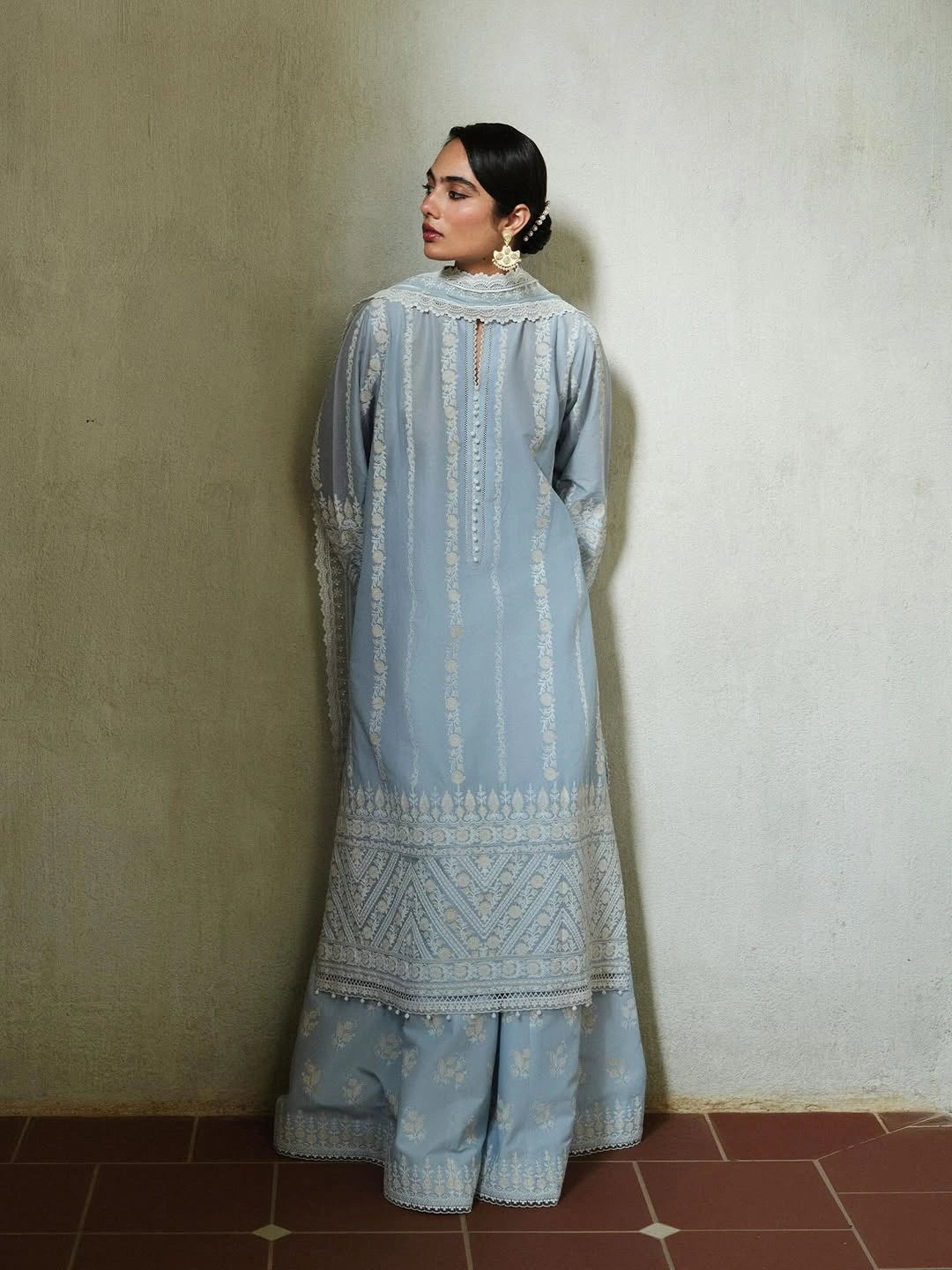ZSJ SATORI – Stillness & Luxury | Embroidered Pima Lawn Unstitched 3-Piece Suit AOYOMI-D1