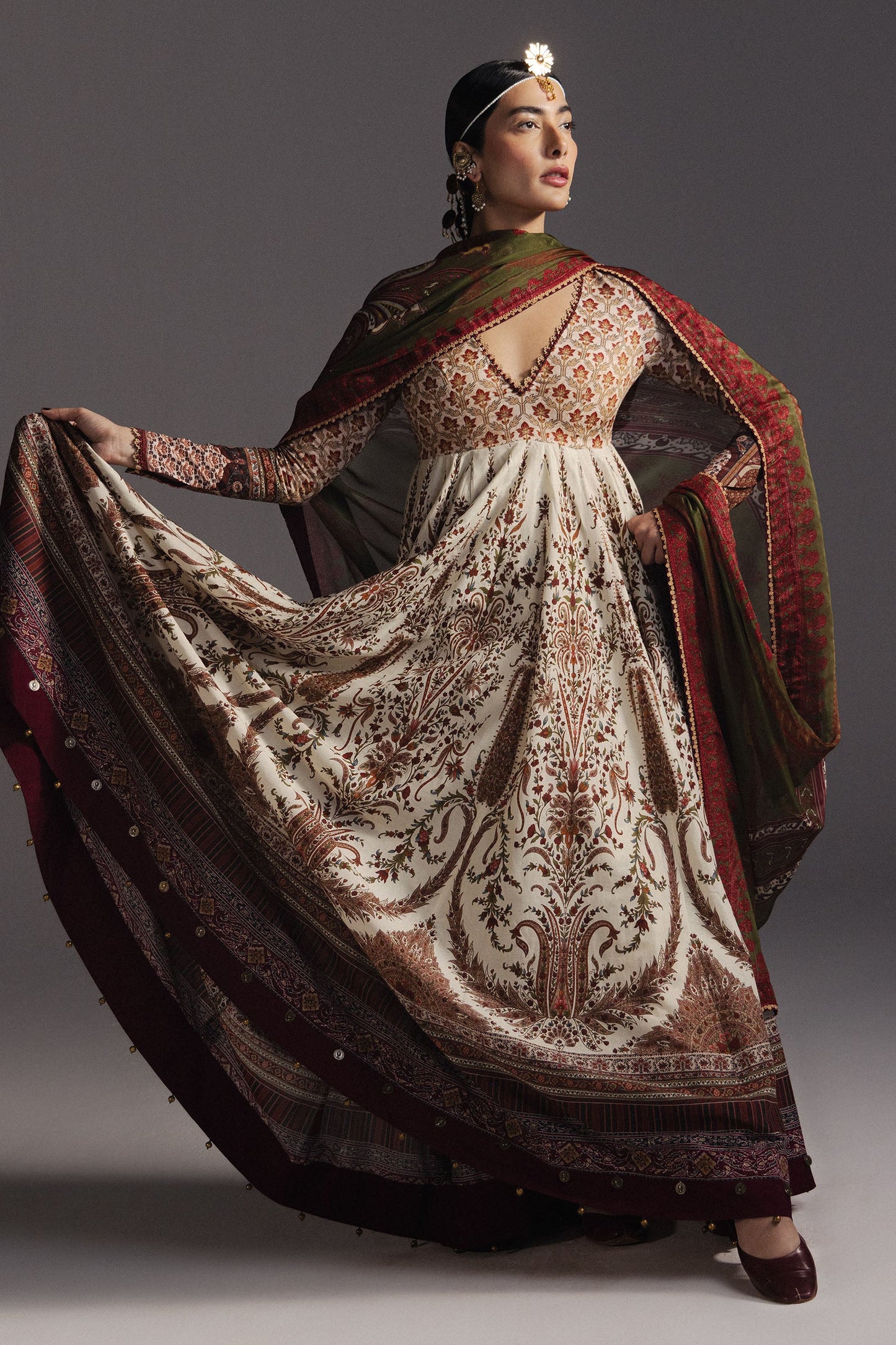 Anarkali by Zara Shahjahan Unstitched Digital Printed Pima Lawn Suit (Shahkar-D3)