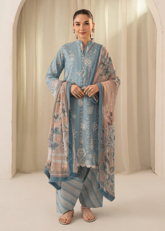 Amal Solace by Allys - Embroidered Chikankari 3 Piece Stitched Suit (DL – 02)