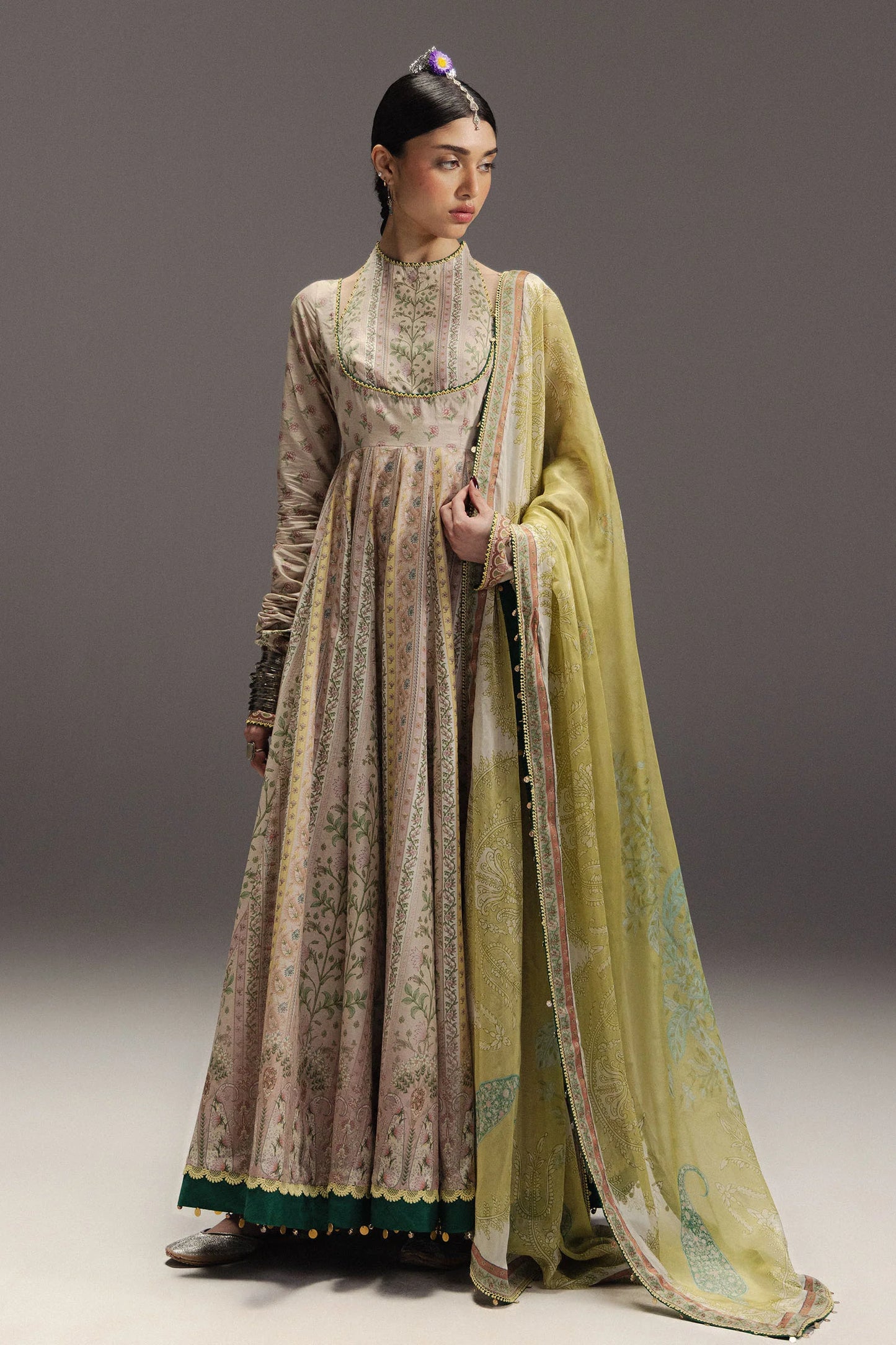 Anarkali by Zara Shahjahan Unstitched Digital Printed Pima Lawn Suit (Hoorain-D8)
