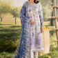 NUREH BLOOM Embroidered & Printed Doriya Lawn 3 Piece Unstitched Suit (BL-16)