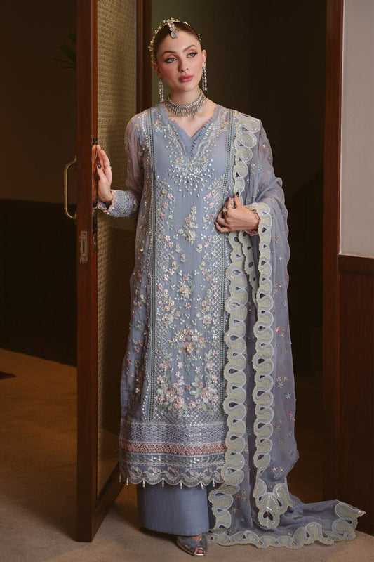 Elaya by Nureh Embroidered Luxury Chiffon Unstitched 3 Piece Suit (NEL-94)