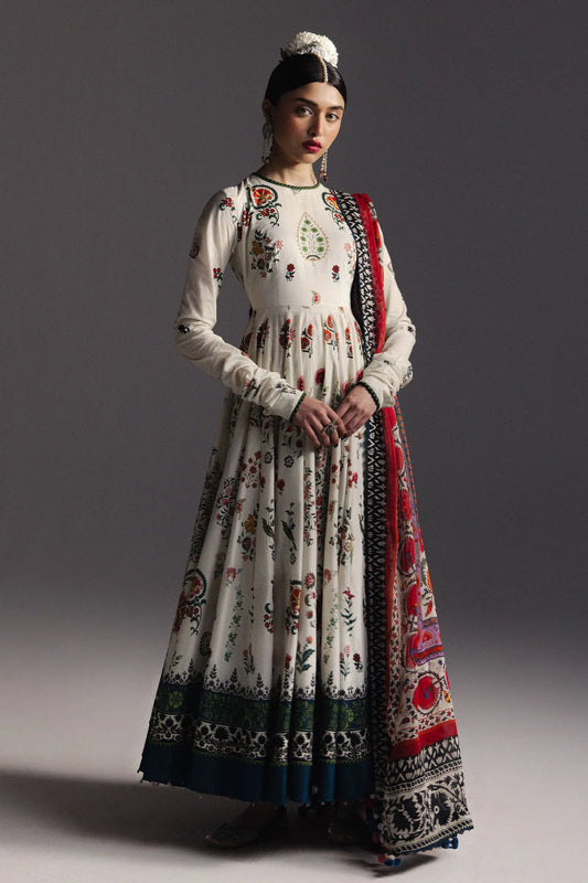 Anarkali by Zara Shahjahan Unstitched Digital Printed Pima Lawn Suit (Mehruba-D10)