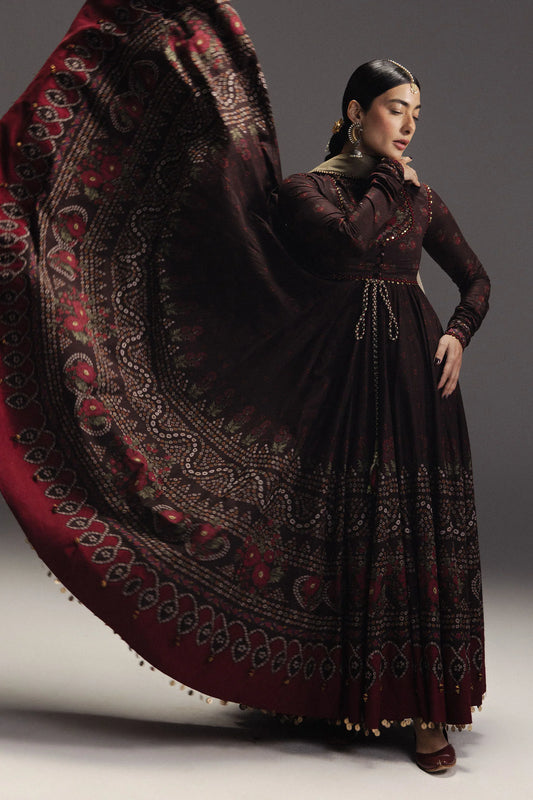 Anarkali by Zara Shahjahan Unstitched Digital Printed Pima Lawn Suit (Zarmeen-D7)