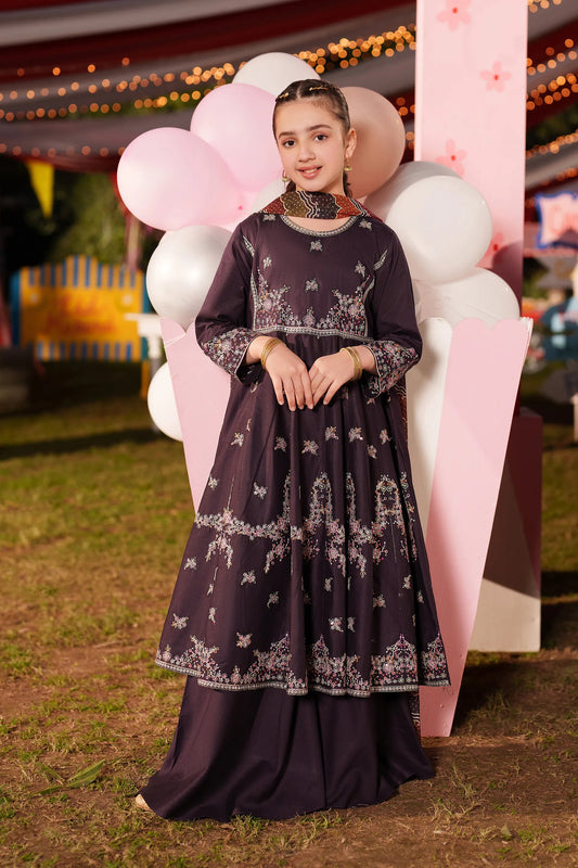 Garnet Embroidered Lawn Stitched 3 Piece Suit (Cosmic Candy) | Summer Collection 2026