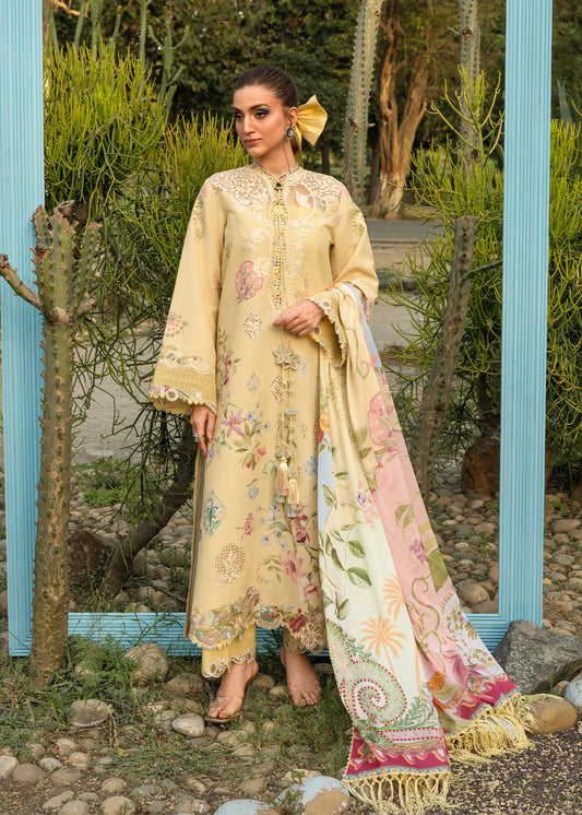 Saira Shakira by Bloom Unstitched Suite Lawn 26 (MAELLE 6-B)