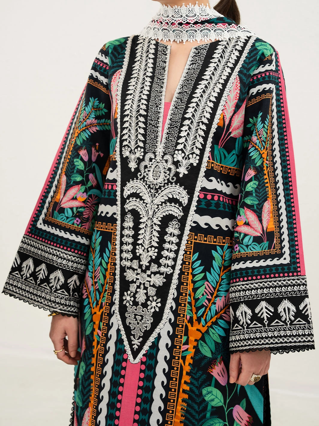 Annaya by Mahnur | Embroidered Lawn Unstitched 3-Piece Suit A-020